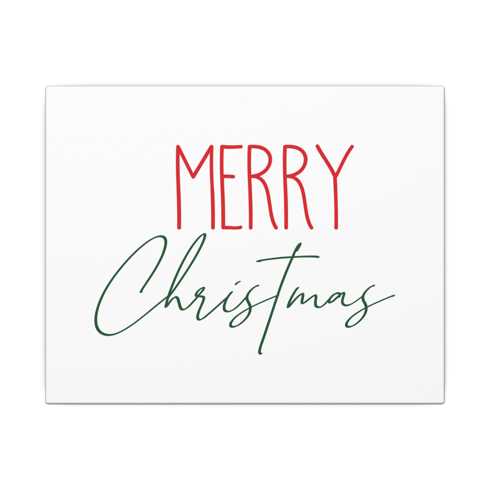 Canvas Wall Art: Holiday - Merry Christmas