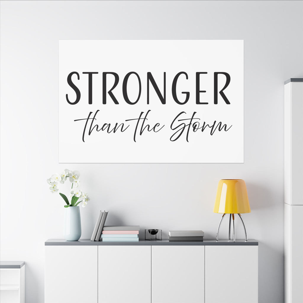 Canvas Wall Art:  Inspirational - Stronger Than the Storm