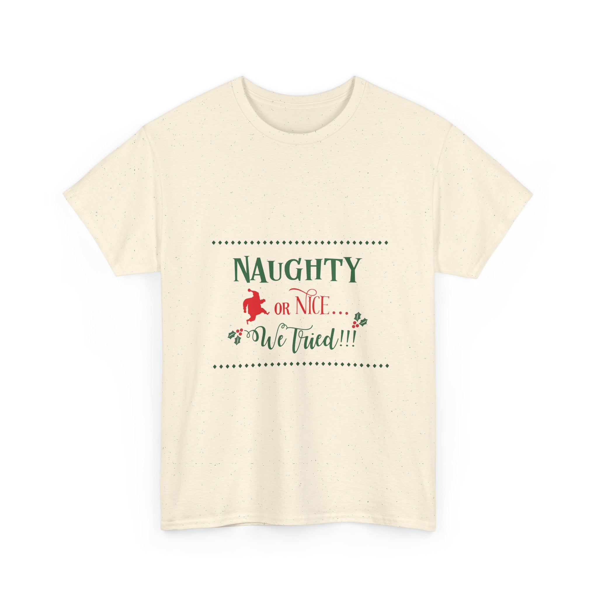 Teeshirt: Naughty or Nice... We Tried - Adult (M/F)