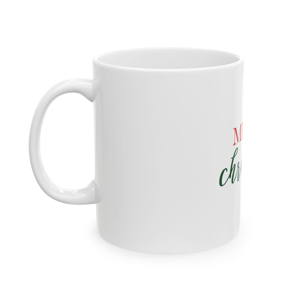 Ceramic Mug: Merry Christmas Script