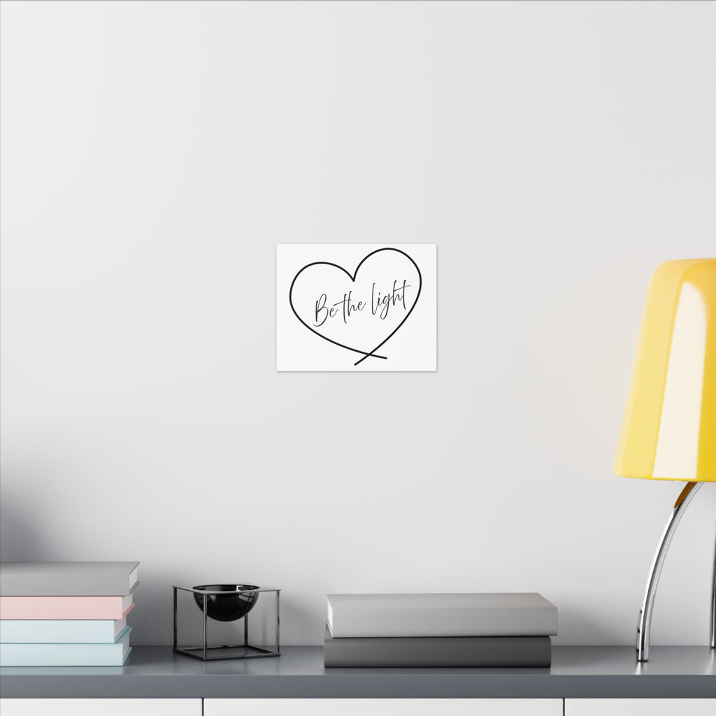 Canvas Wall Art:  Inspirational - Be the Light Heart