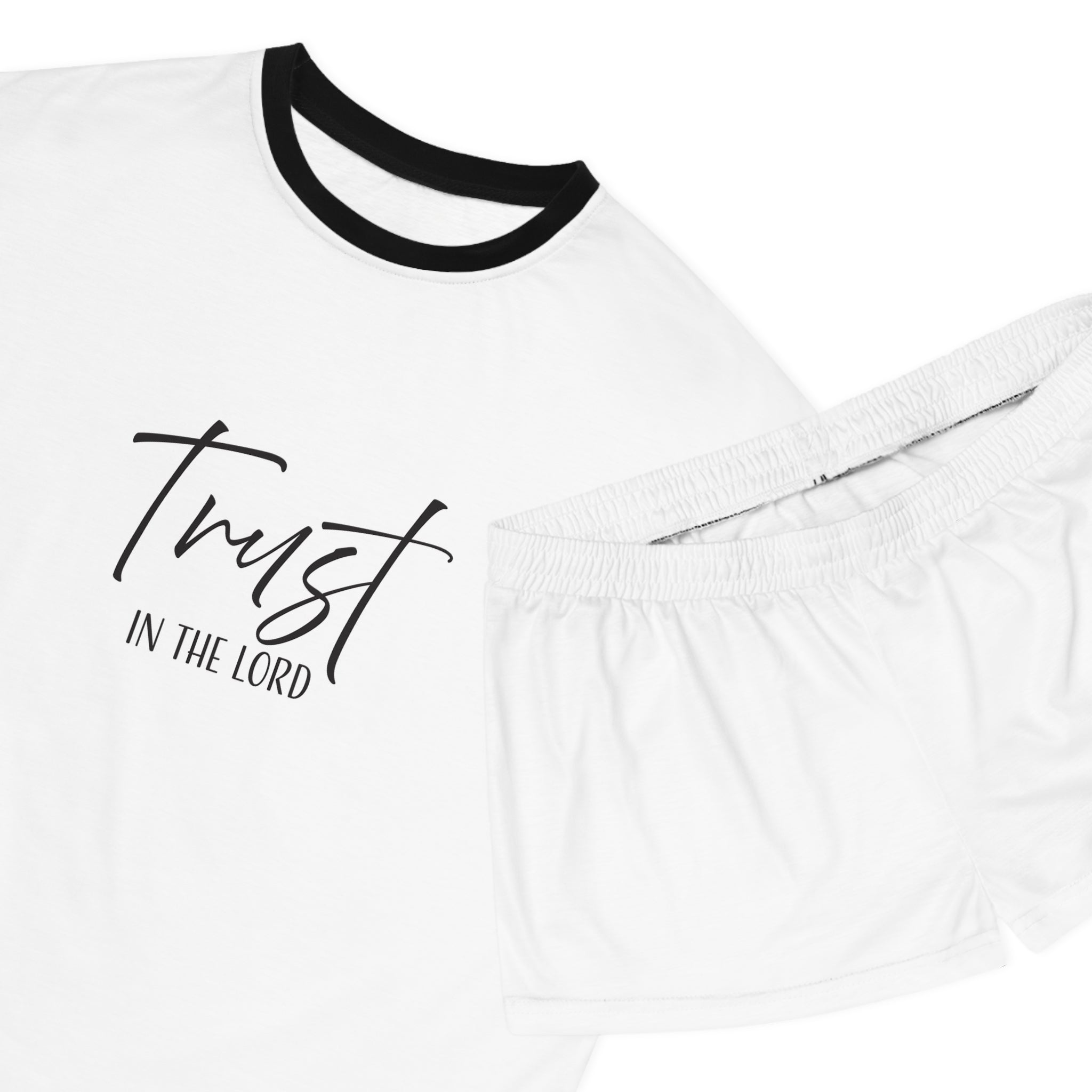Short Pajama Set: Inspirational - Trust in the Lord