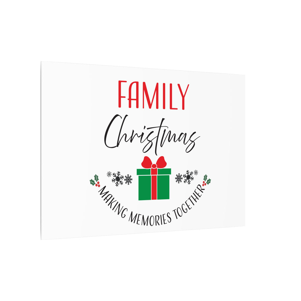 Canvas Wall Art: Family Christmas -Making Memories Together