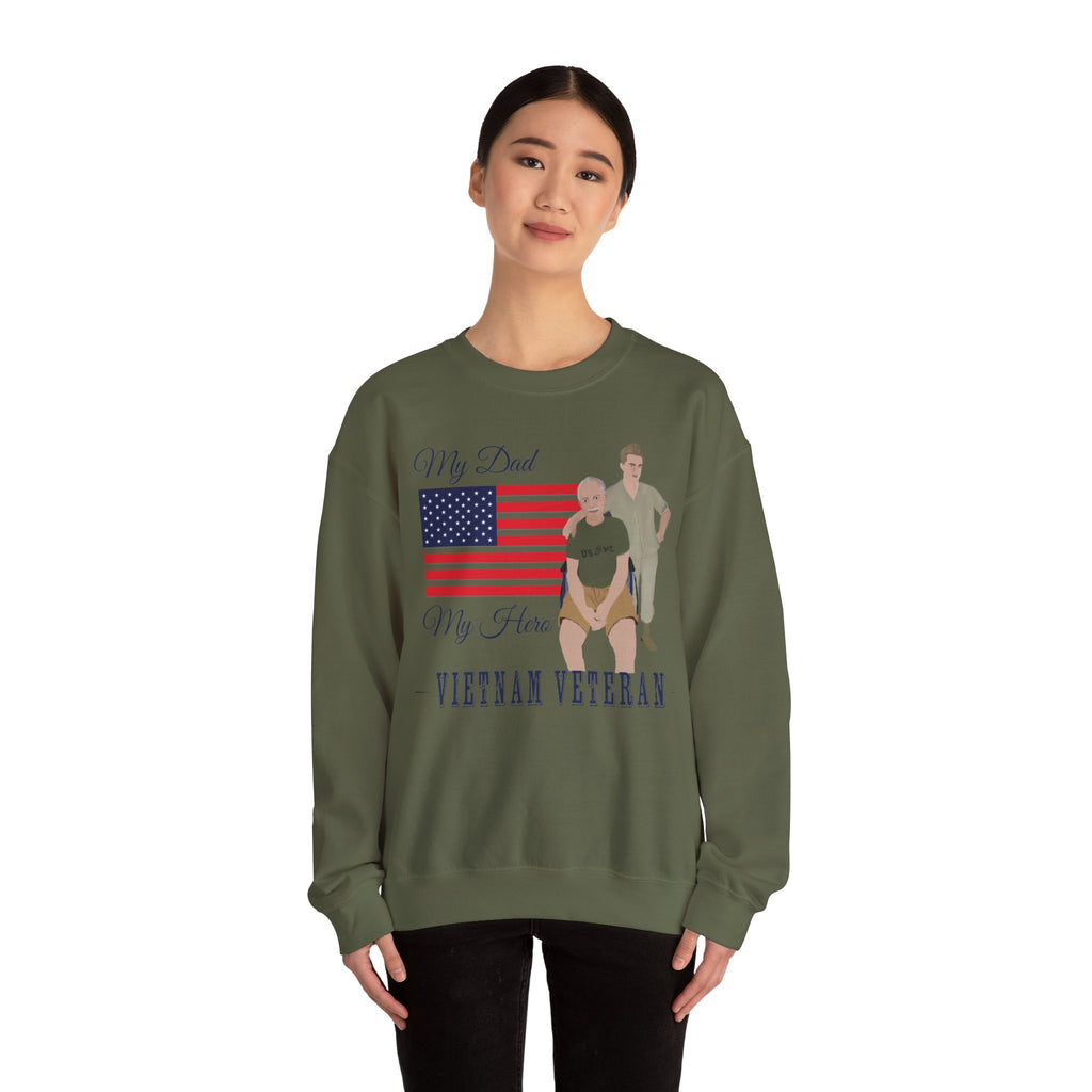 Sweatshirt - Patriotic - My Dad My Hero (Vietnam Veteran)