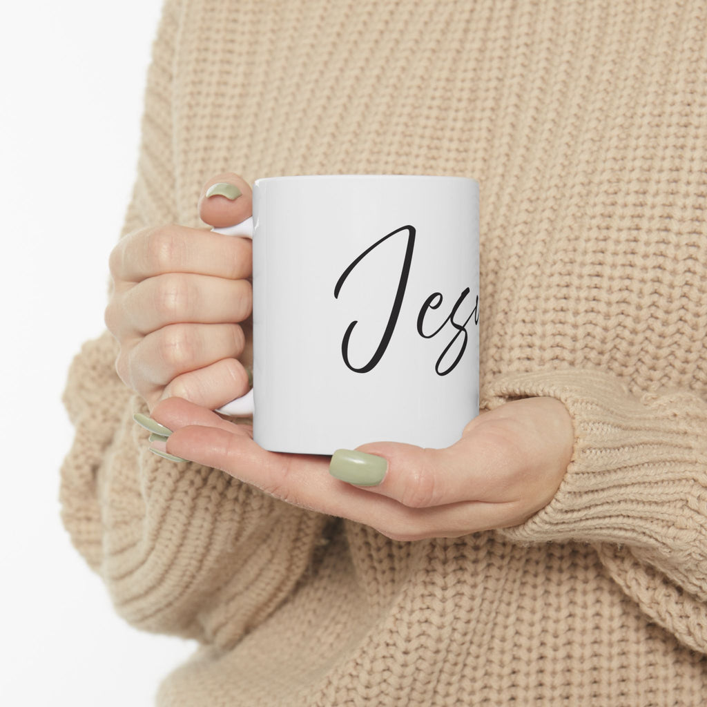 Ceramic Mug: Inspirational - Jesus (11oz & 15oz) - White