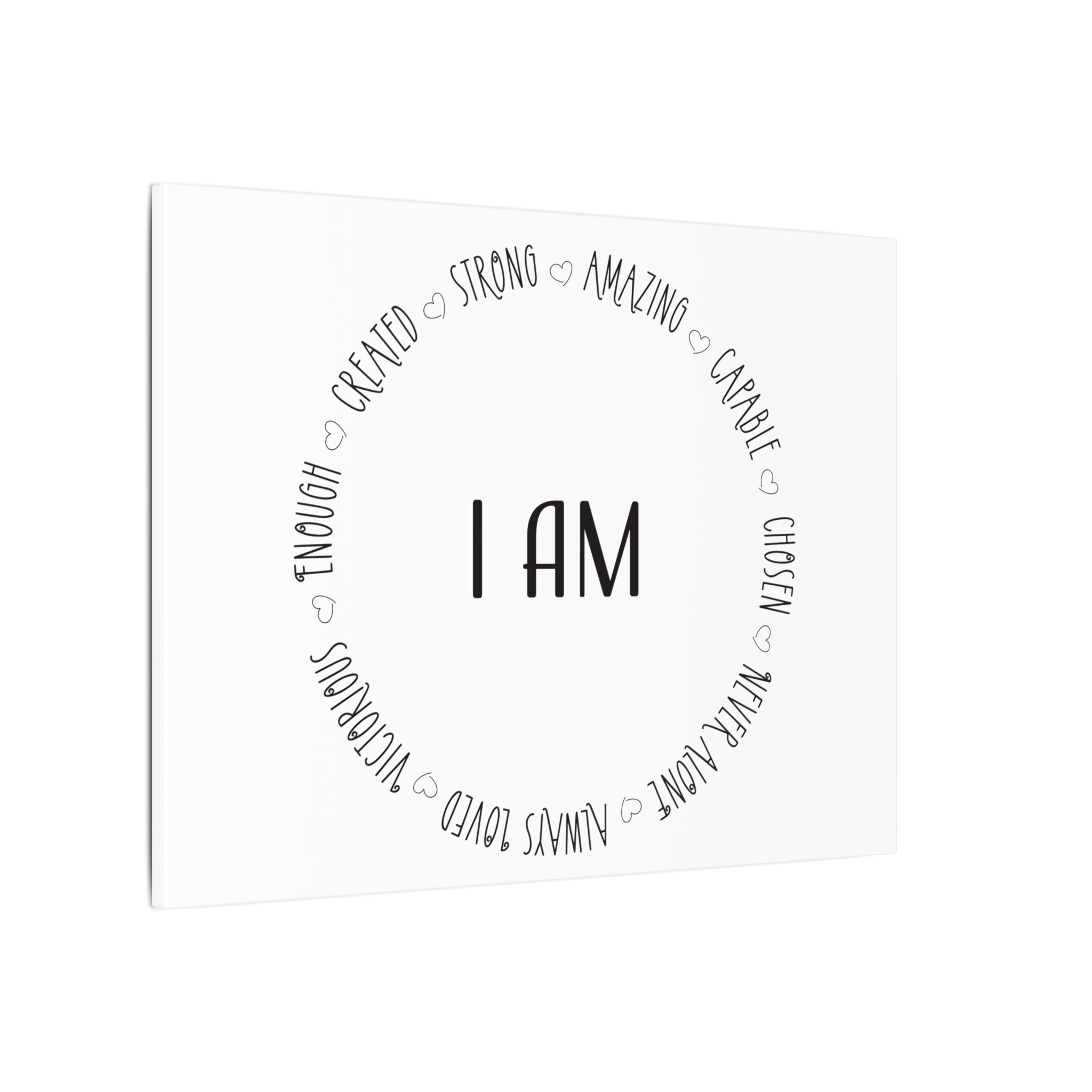 Canvas Wall Art:  Inspirational - I AM Affirmation