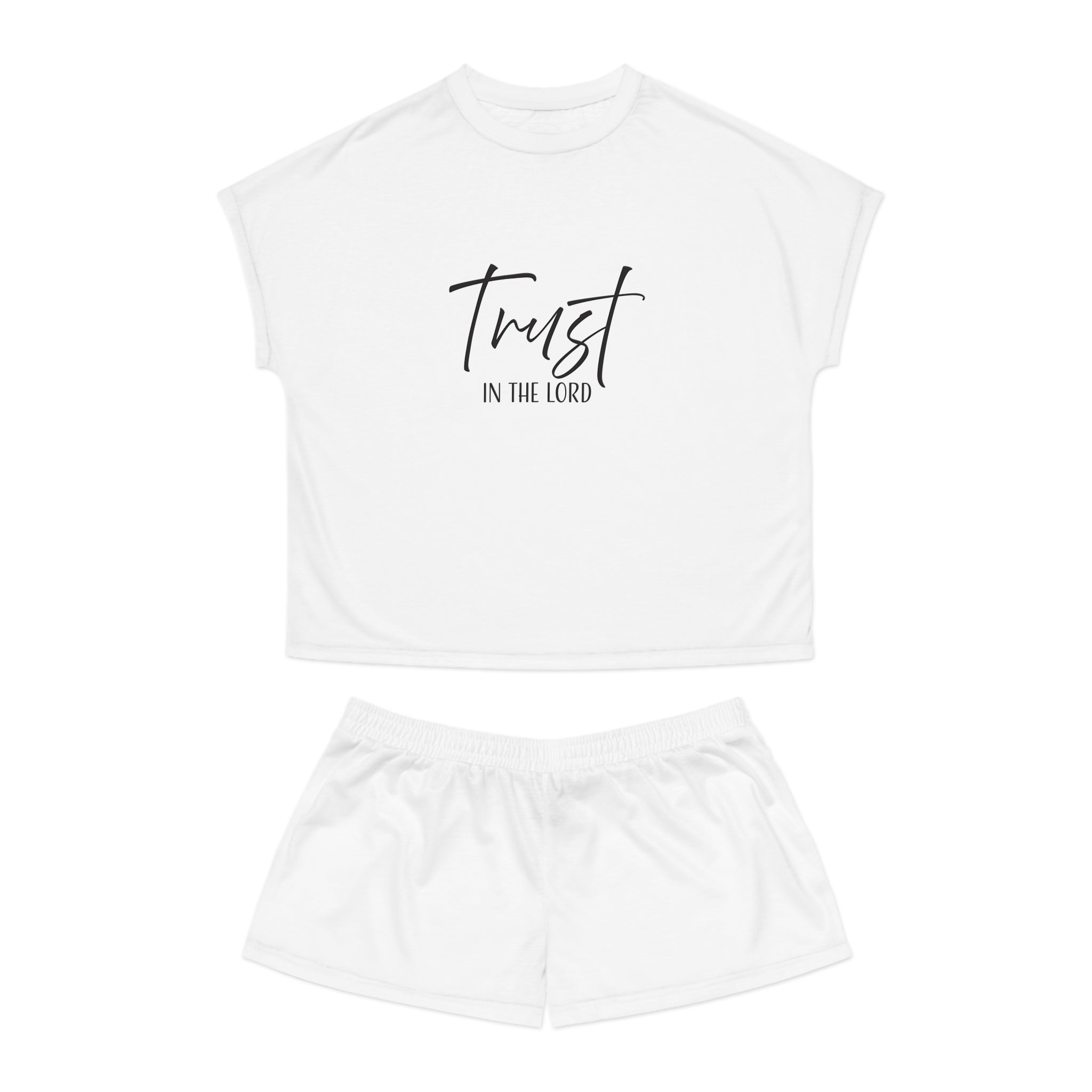 Short Pajama Set: Inspirational - Trust in the Lord