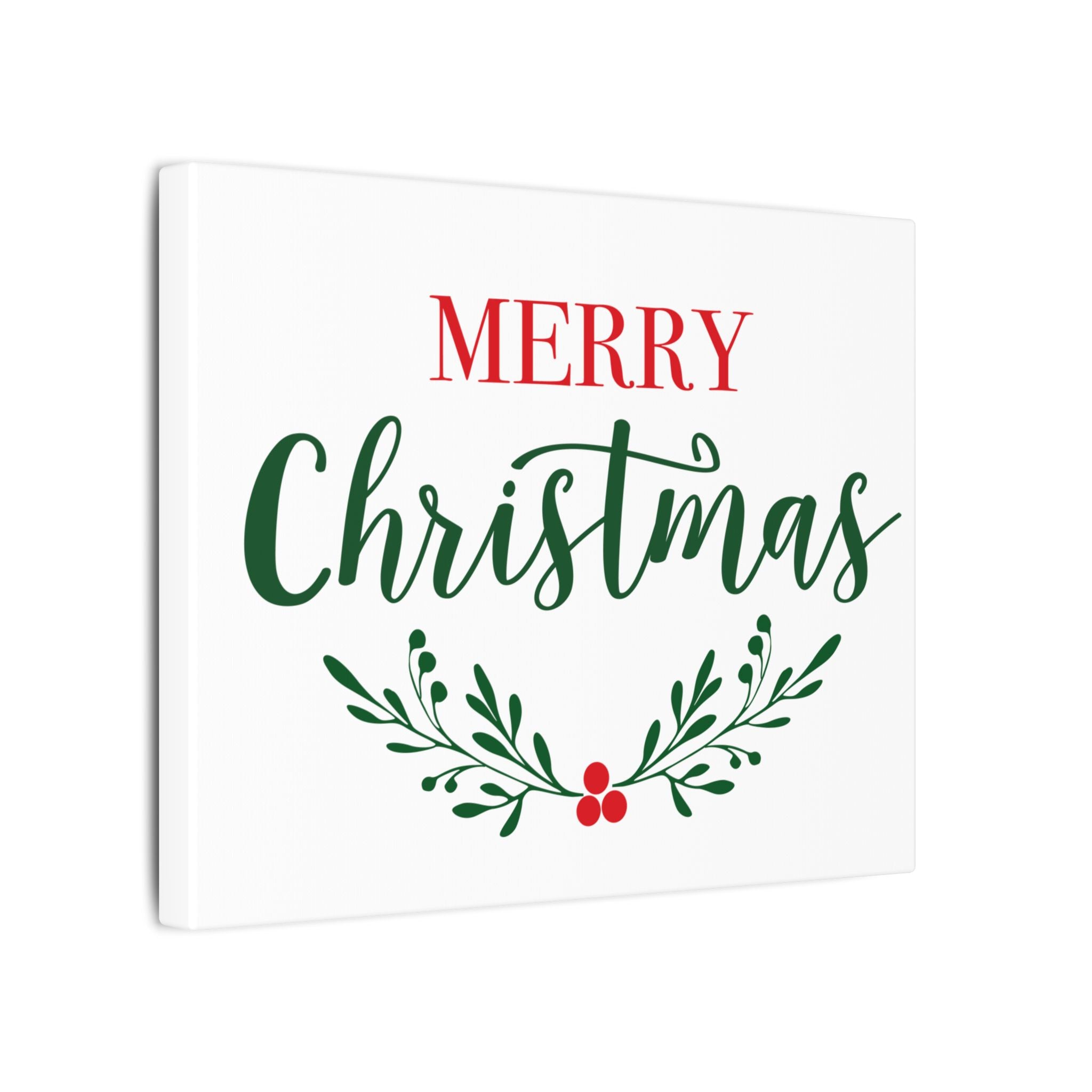 Canvas Wall Art: Holiday - Merry Christmas
