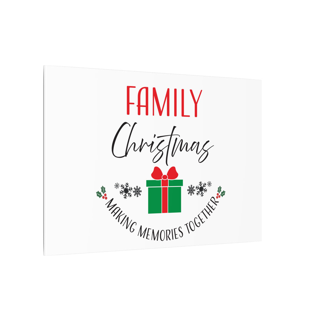 Canvas Wall Art: Family Christmas -Making Memories Together
