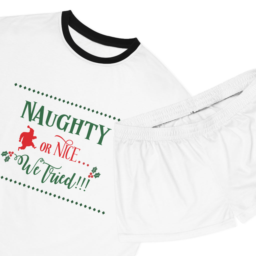 Short Pajama Set: Naughty or Nice - We Tried