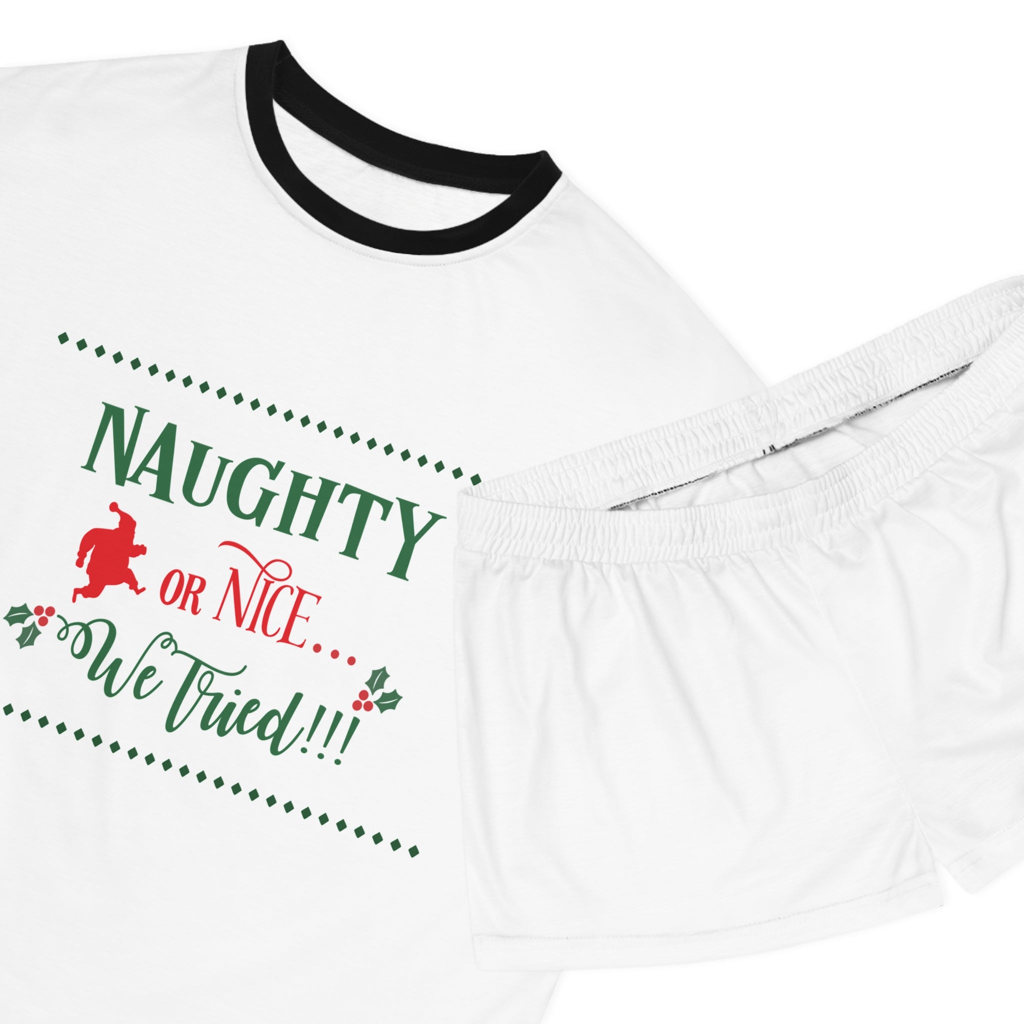Short Pajama Set: Naughty or Nice - We Tried