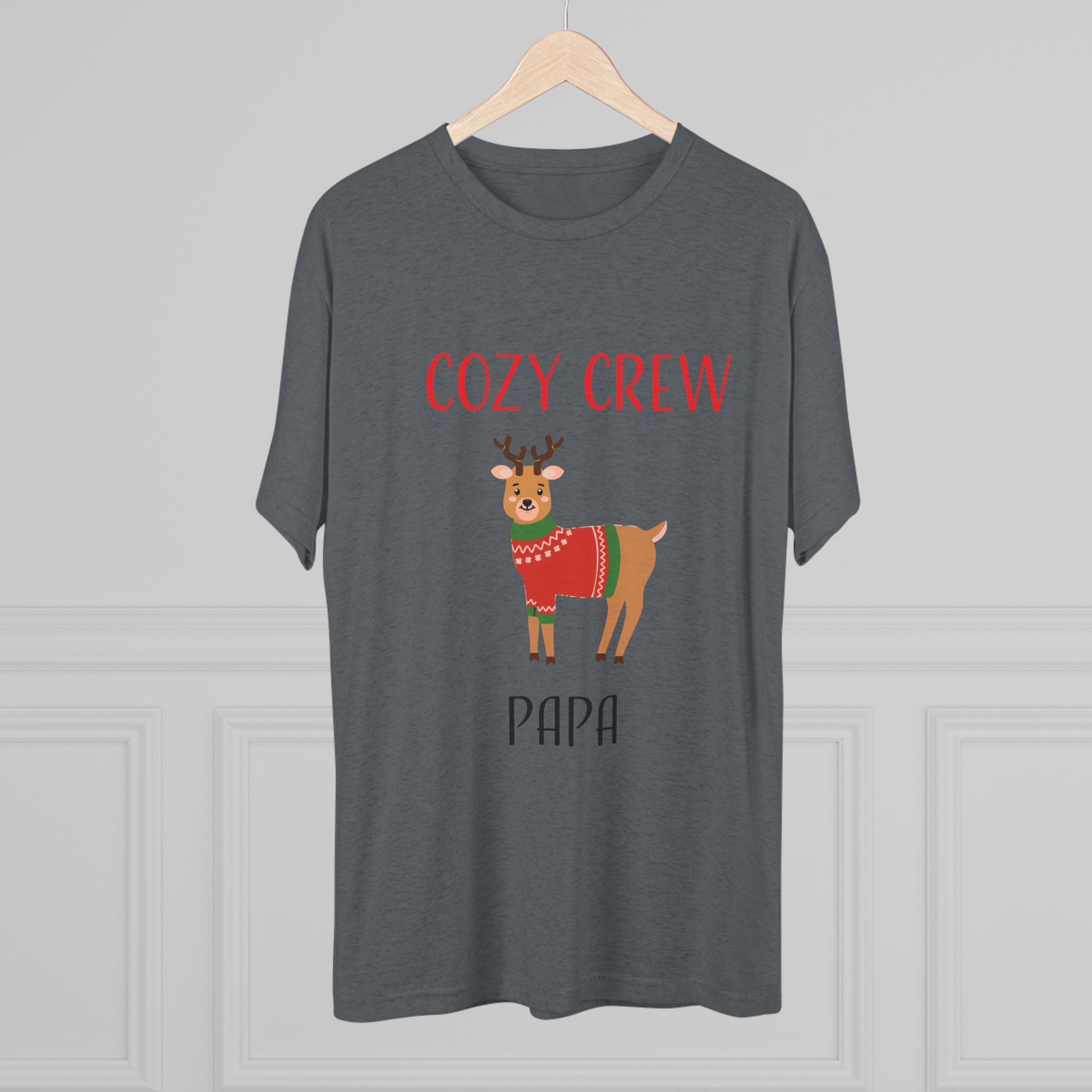 Teeshirt: Cozy Crew Reindeer Papa (Adult)