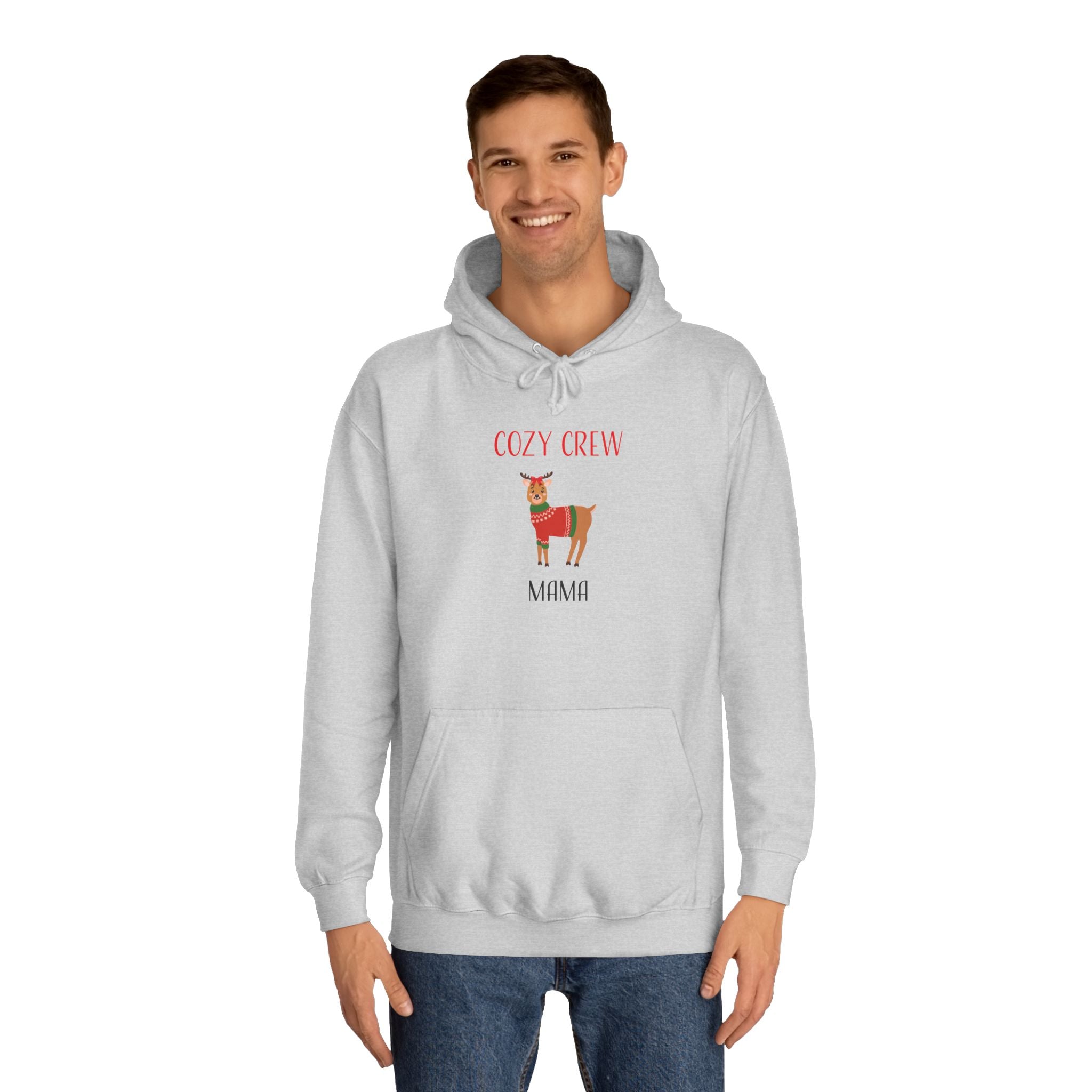 Hoodie: Cozy Crew Reindeer Mama (Adult)