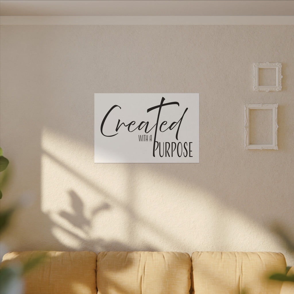 Canvas Wall Art: Inspirational - Created With A Purpose