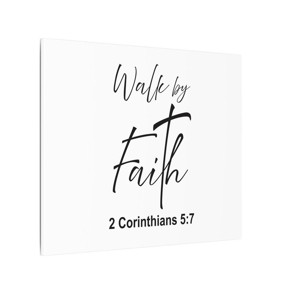 Walk by Faith Canvas Print – 2 Corinthians 5:7 Scripture Wall Art