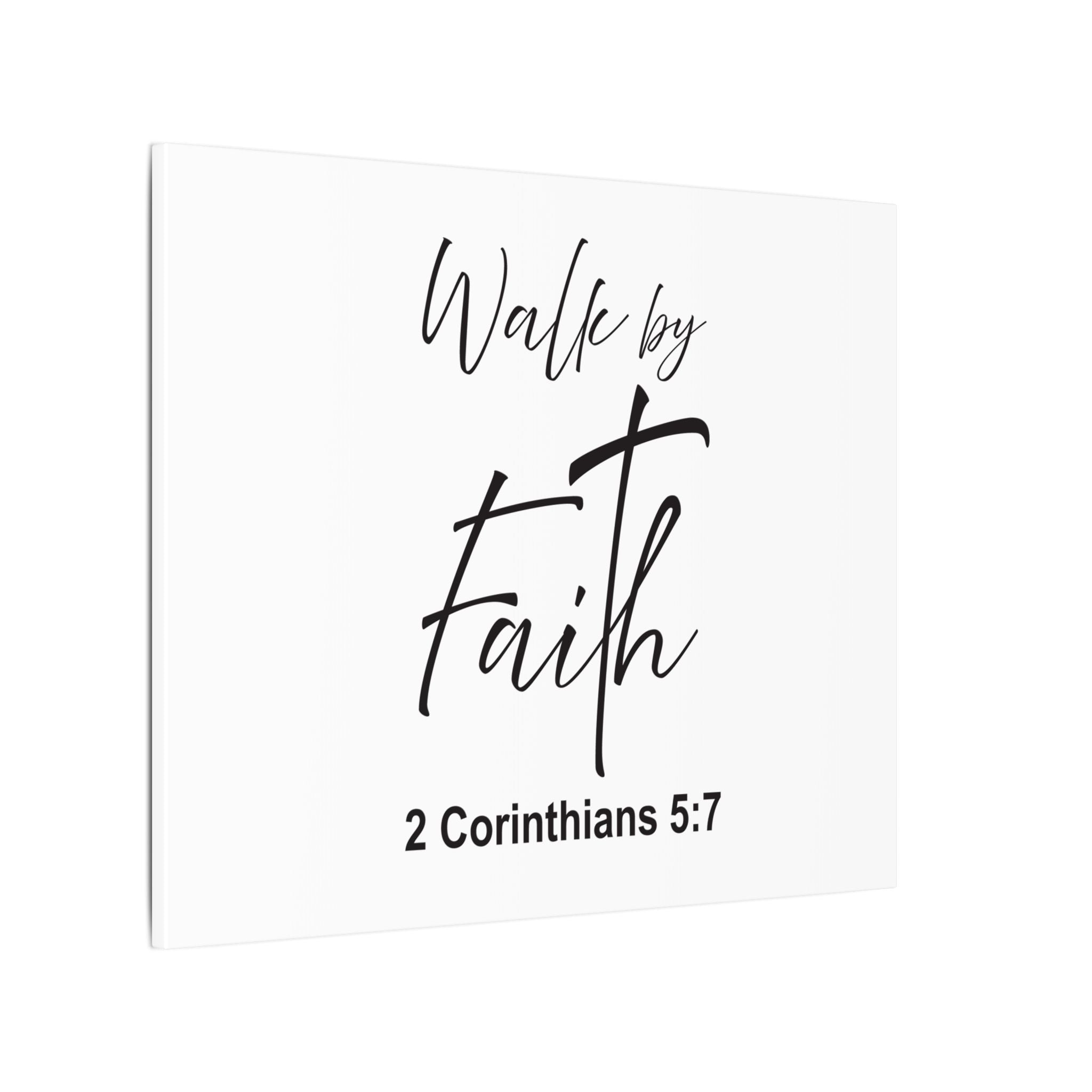 Walk by Faith Canvas Print – 2 Corinthians 5:7 Scripture Wall Art