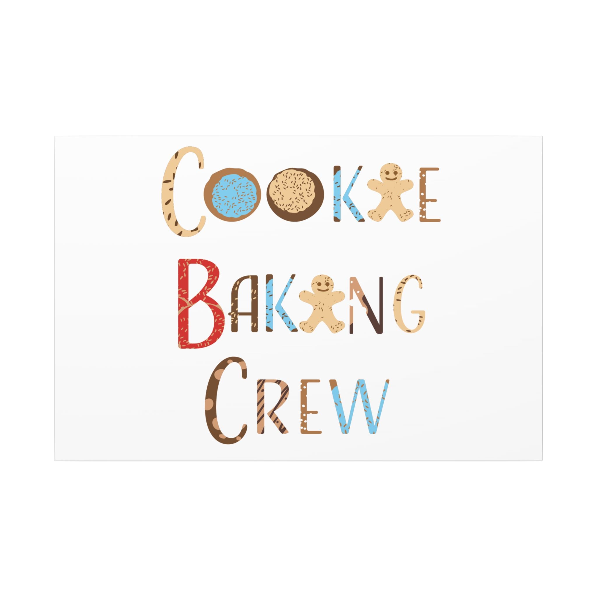 Canvas Wall Art: Cookie Baking Crew