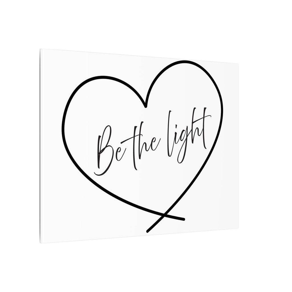 Canvas Wall Art:  Inspirational - Be the Light Heart