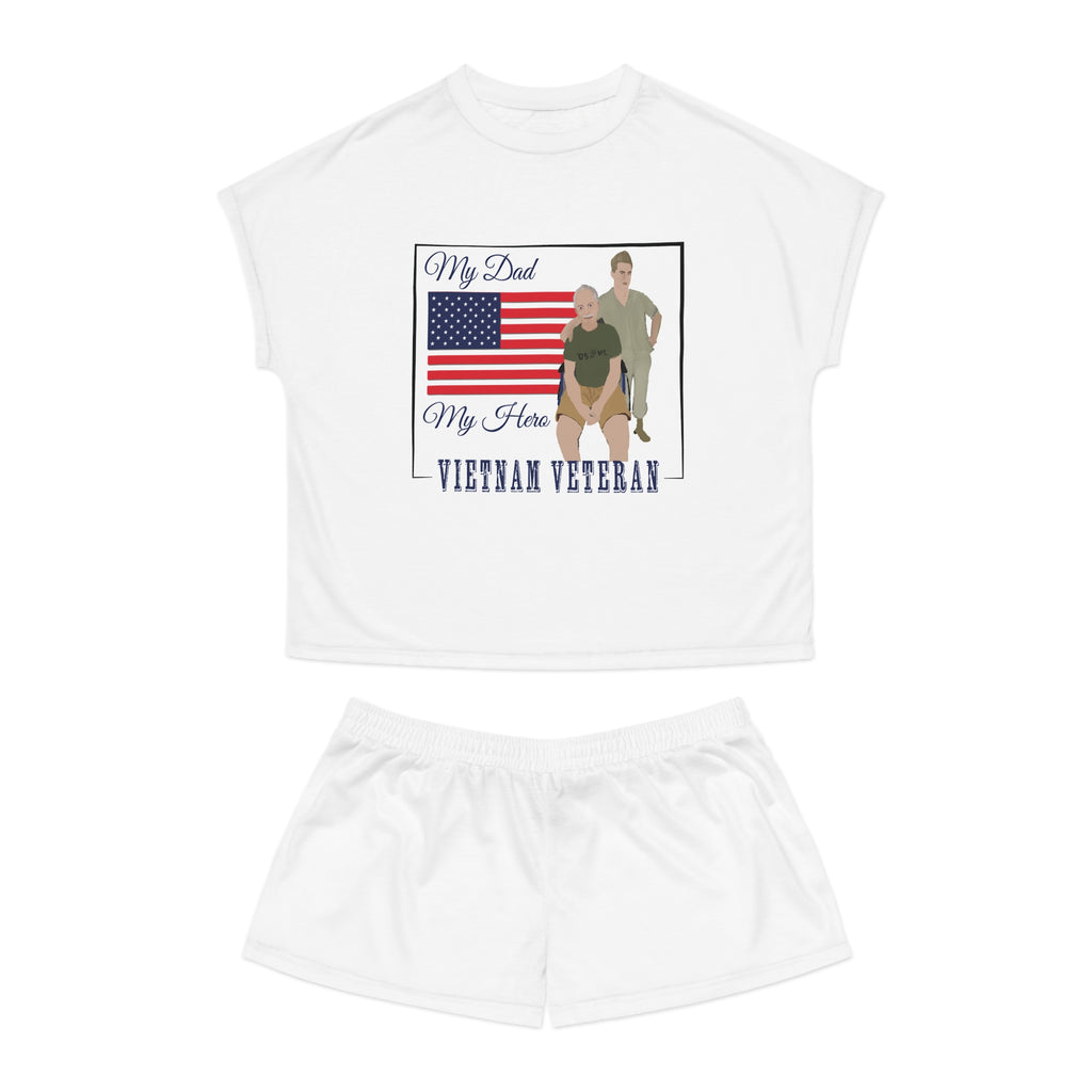 Short Pajama Set: Patriotic - My Dad My Hero