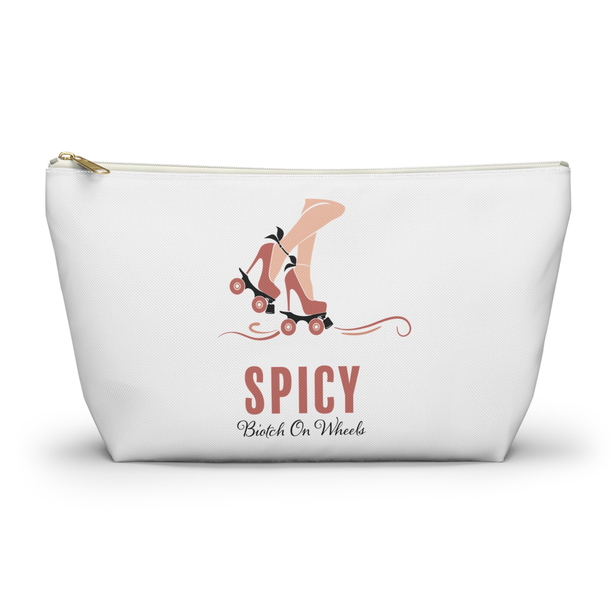 Makeup Bag: Spicy Biotch on Wheels - (color)