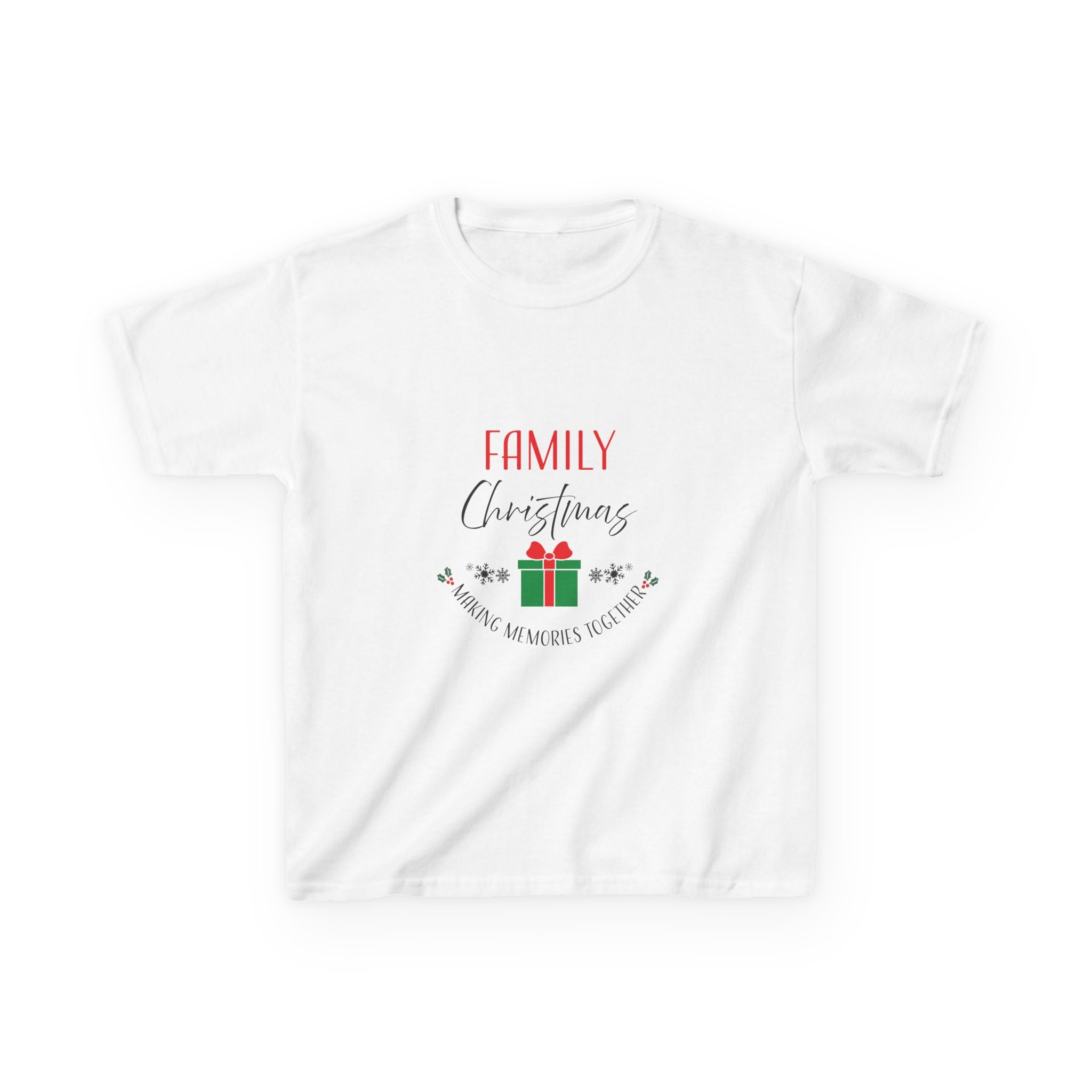 Kids Tee — “Family Christmas” Gift Holiday Shirt