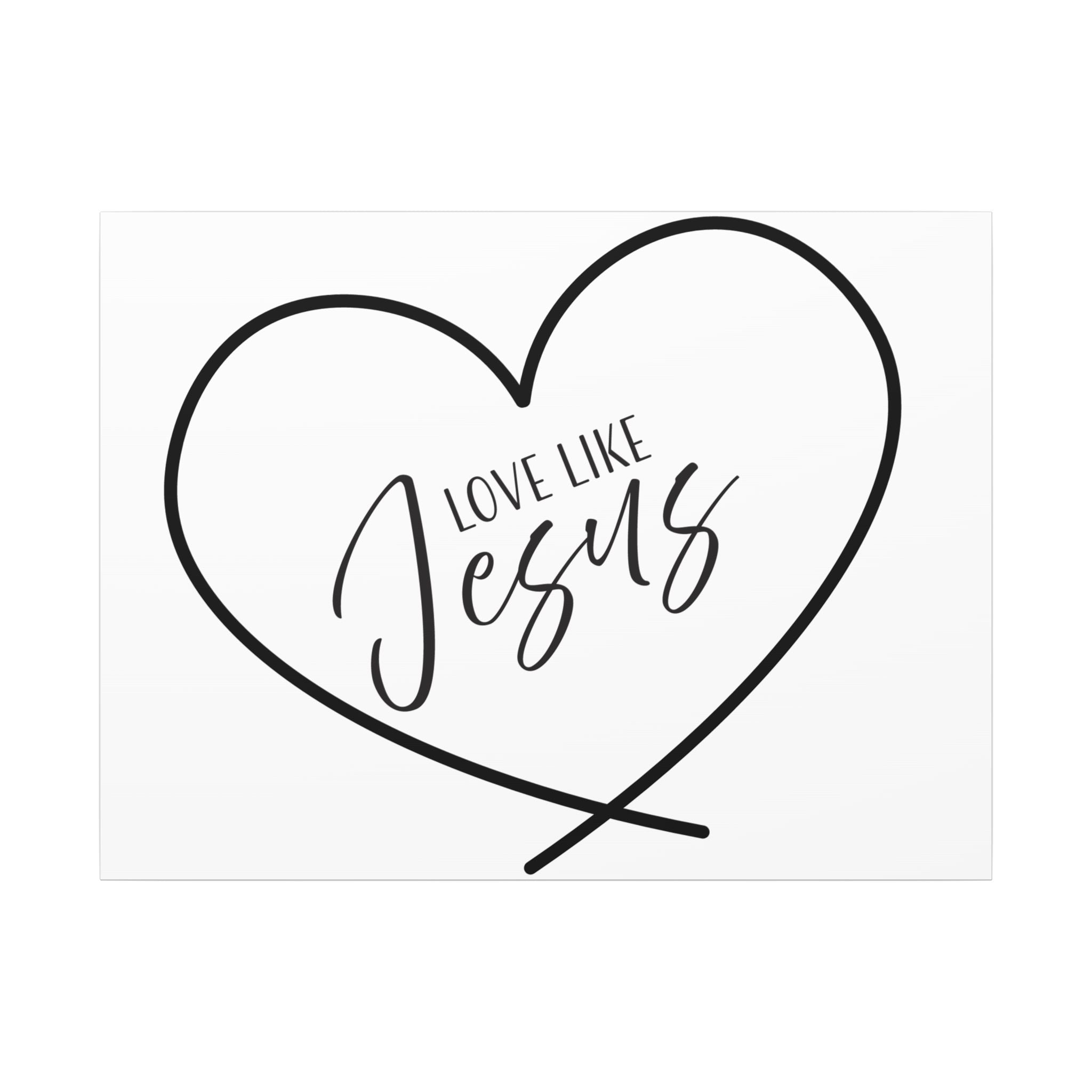 Canvas Wall Art: Inspirational - Love Like Jesus