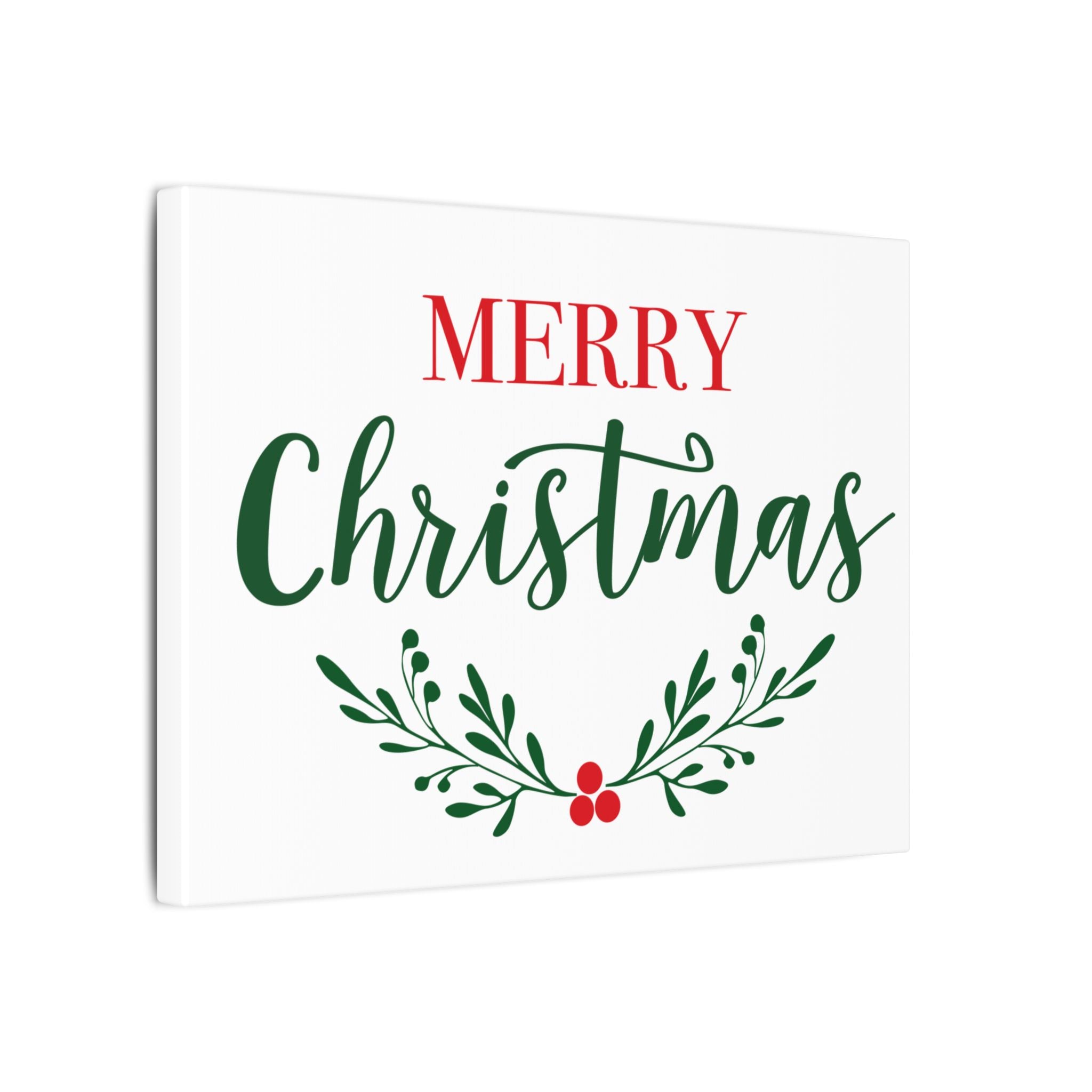 Canvas Wall Art: Holiday - Merry Christmas