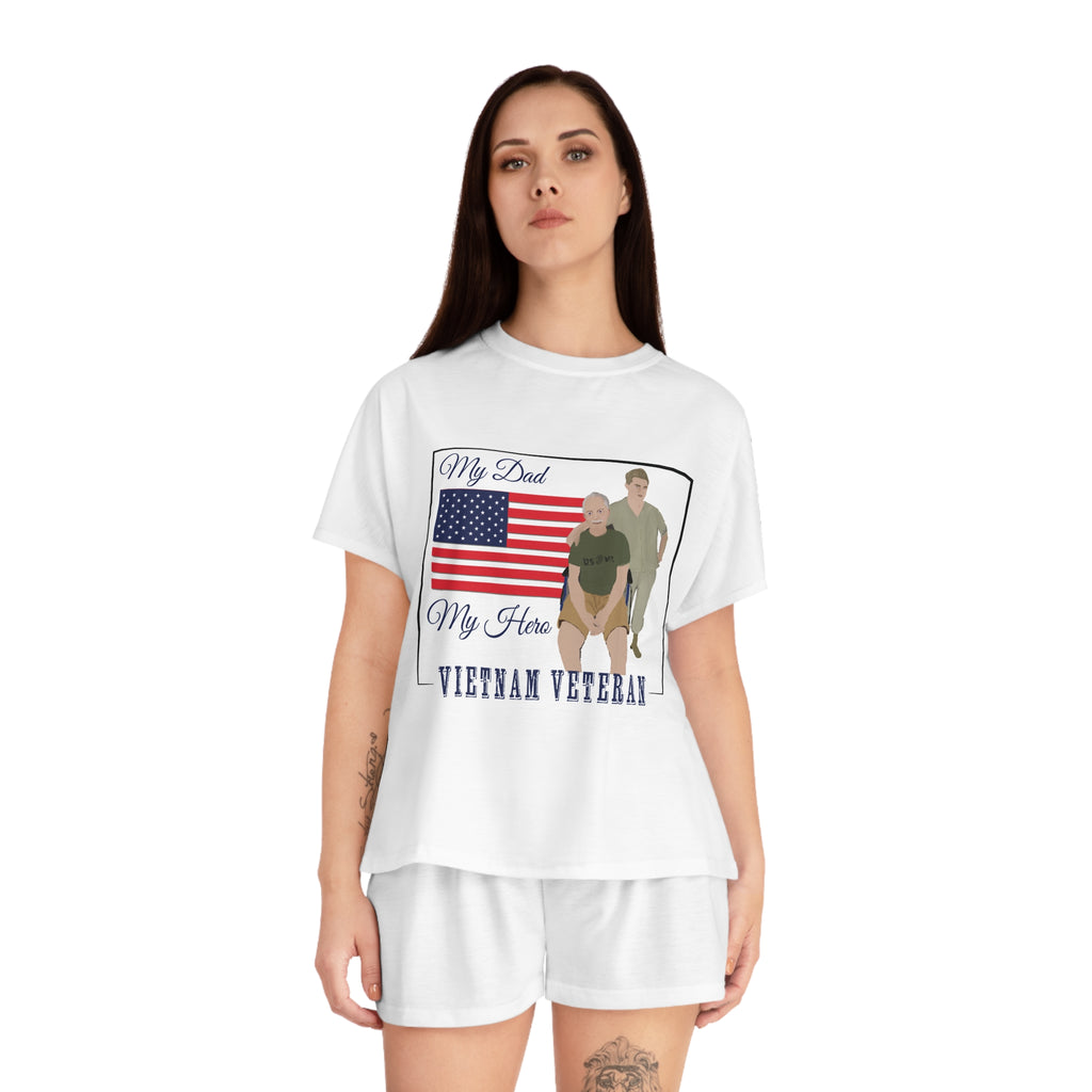 Short Pajama Set: Patriotic - My Dad My Hero