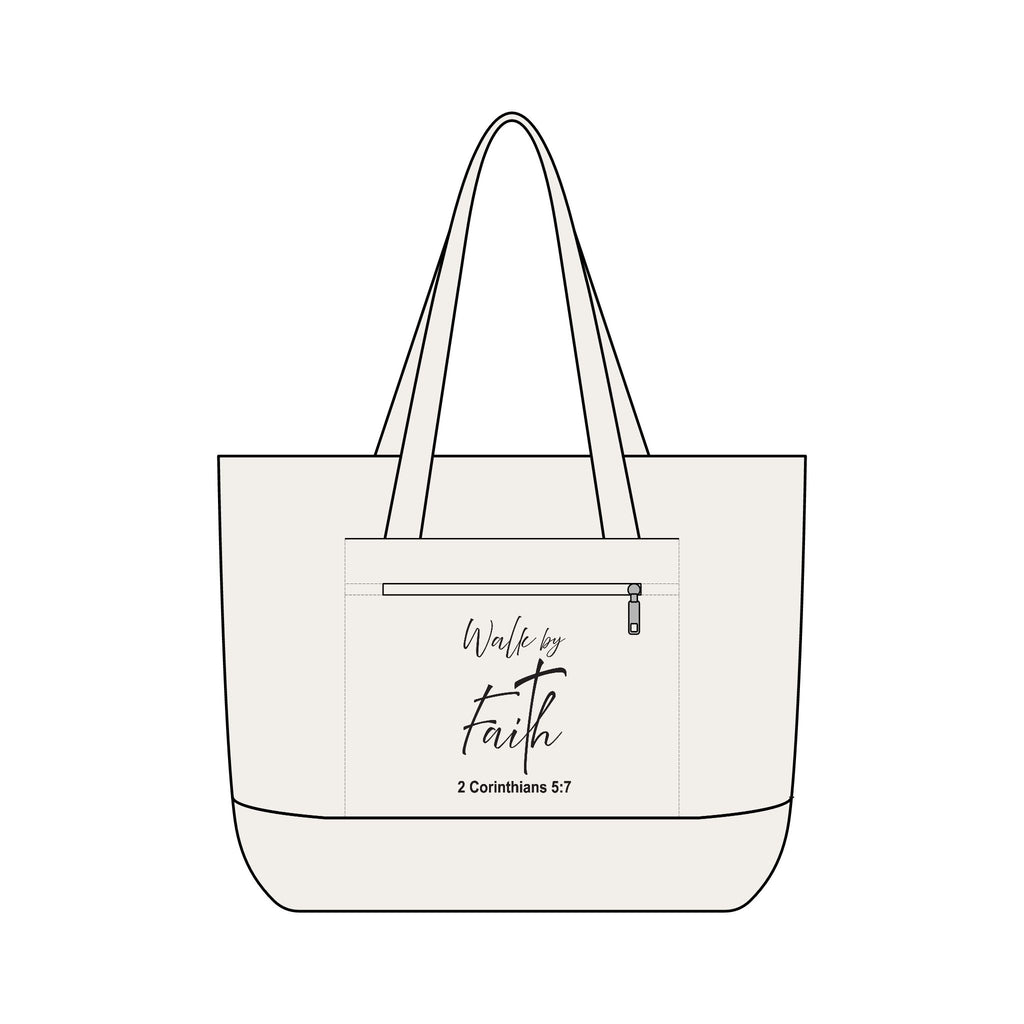 Tote Bag:  Inspirational - Walk by faith