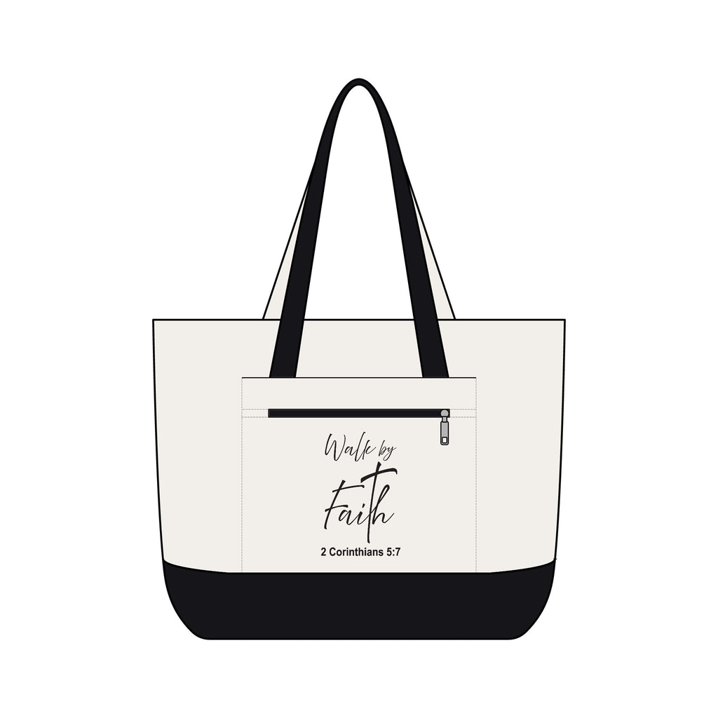 Tote Bag:  Inspirational - Walk by faith