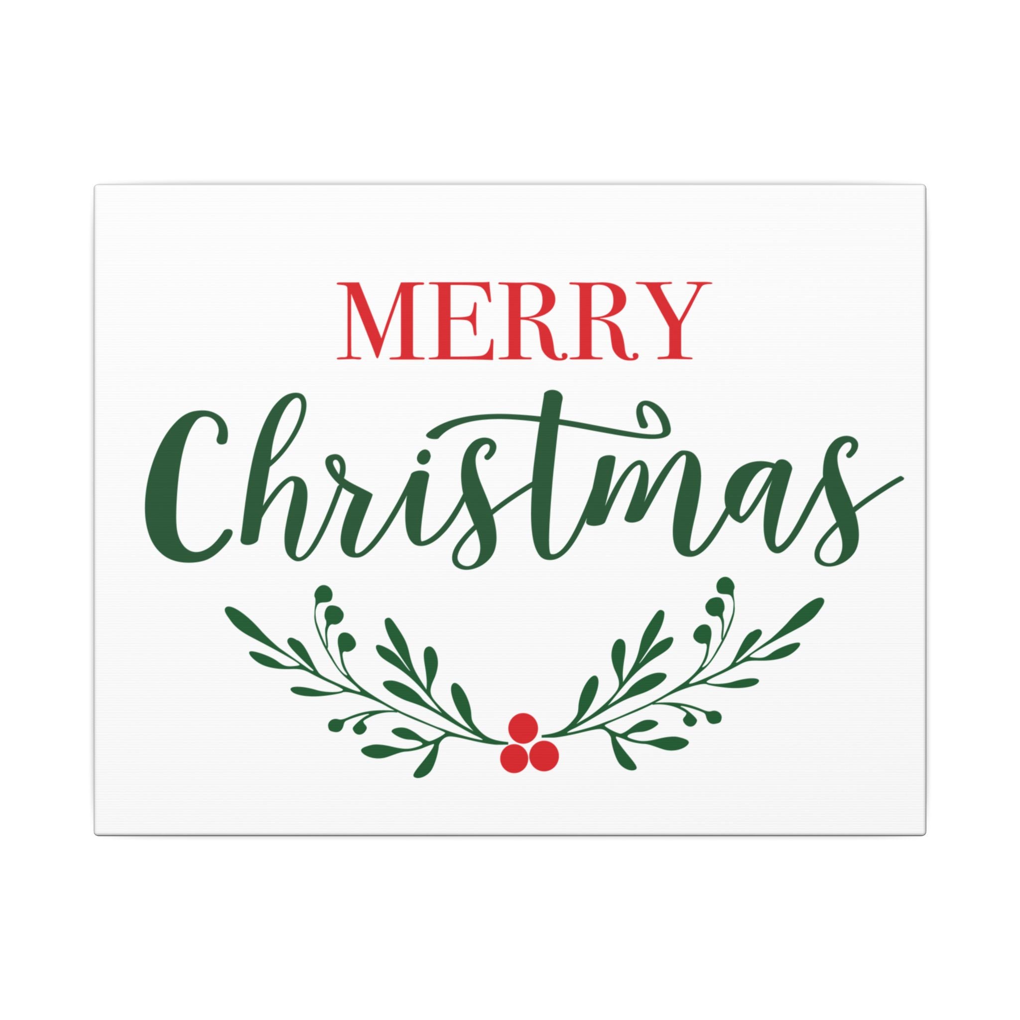 Canvas Wall Art: Holiday - Merry Christmas