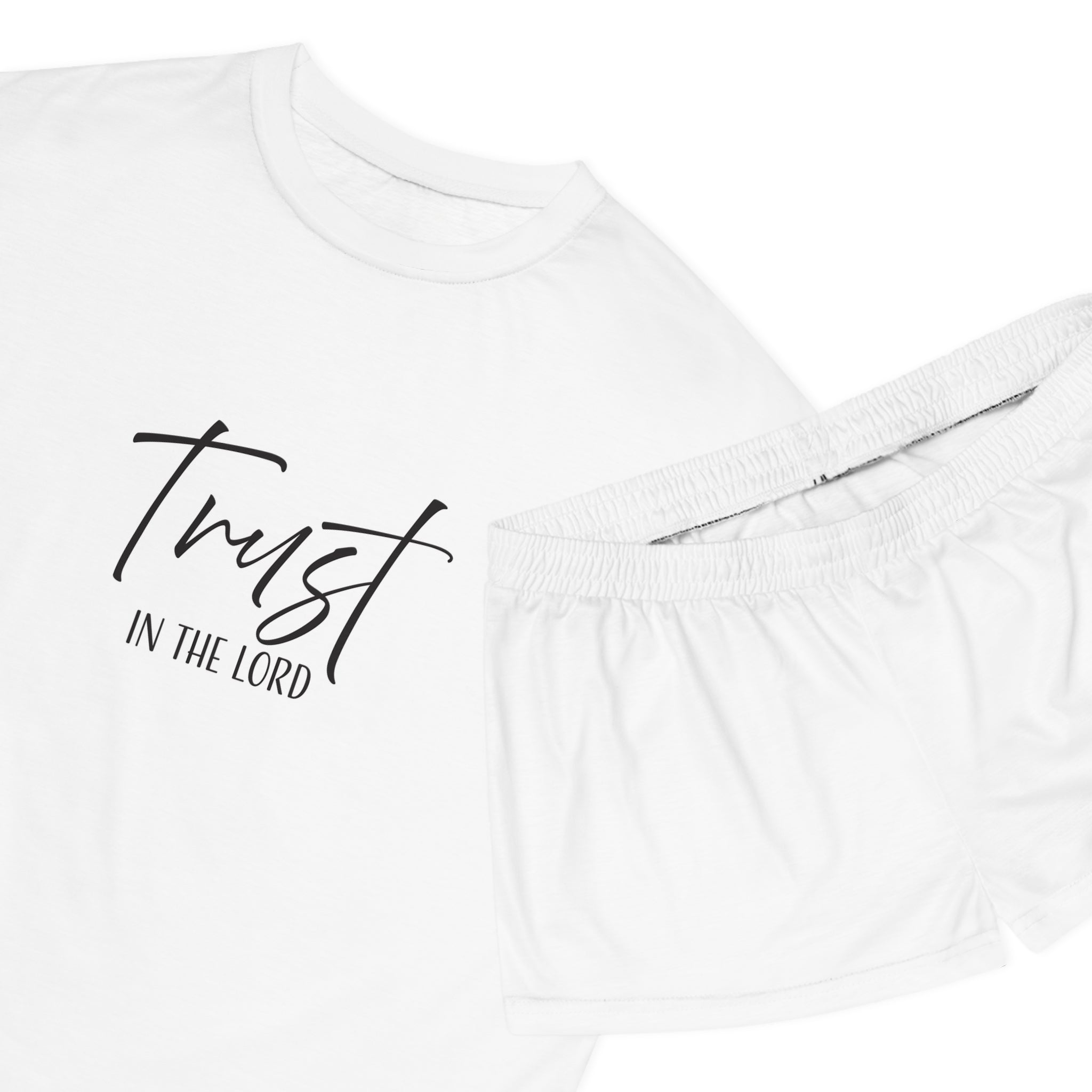 Short Pajama Set: Inspirational - Trust in the Lord