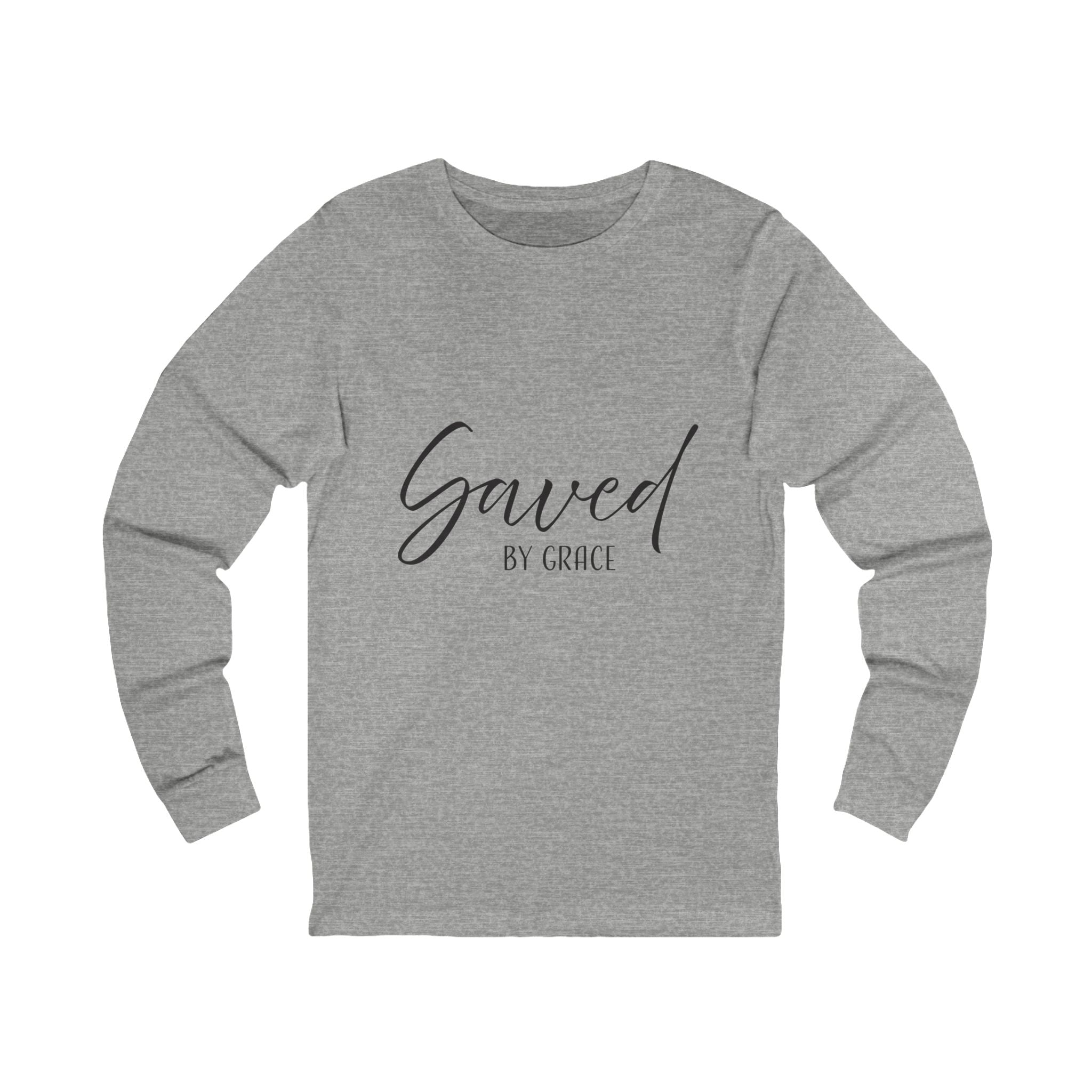 Long Sleeve Teeshirt: Inspirational - Saved by Grace