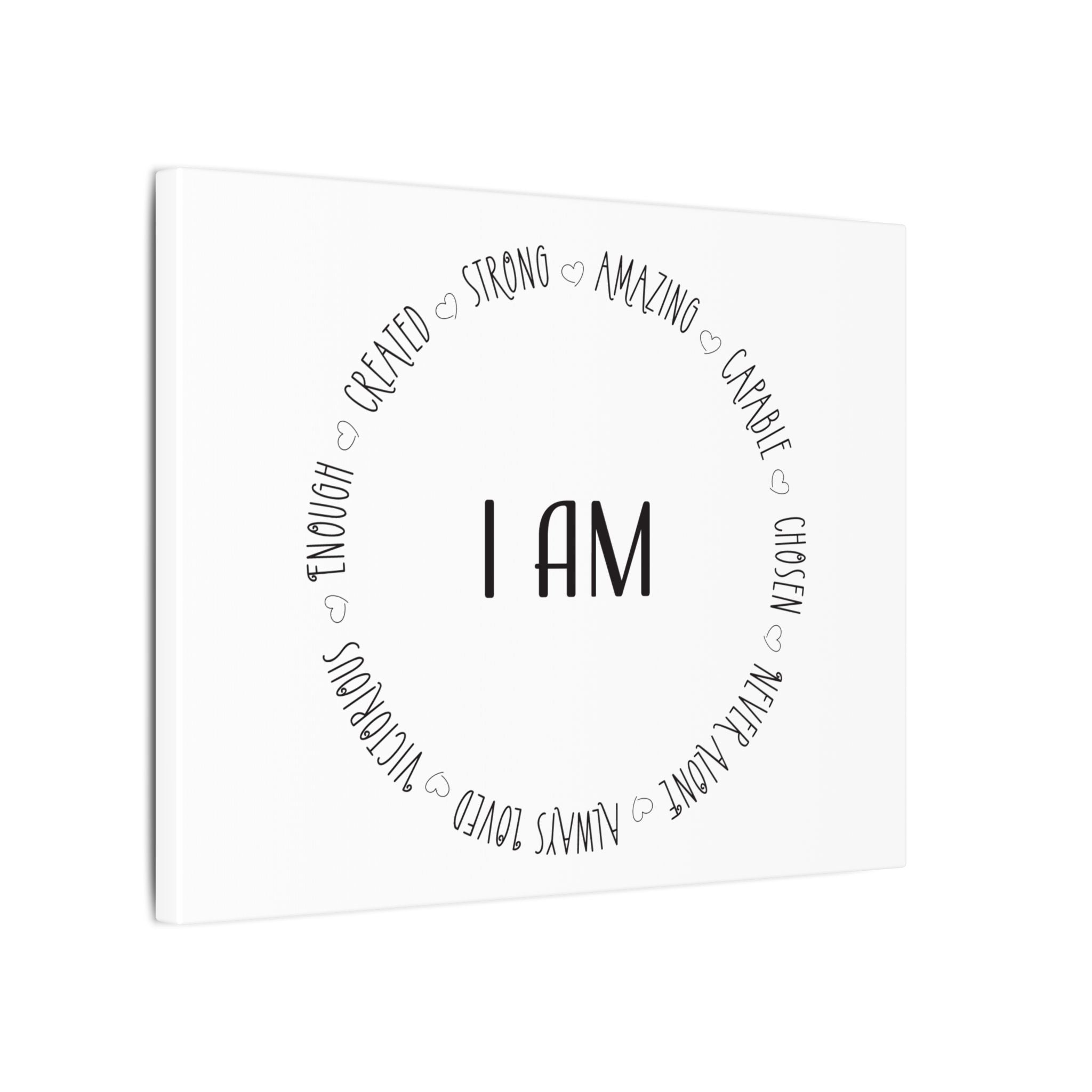 Canvas Wall Art:  Inspirational - I AM Affirmation