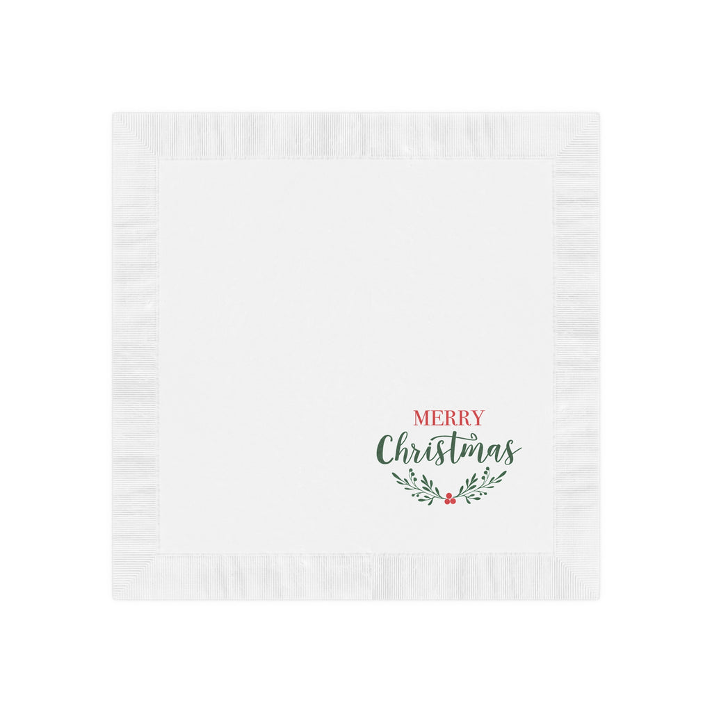 Napkins: Festive Holiday - Merry Christmas