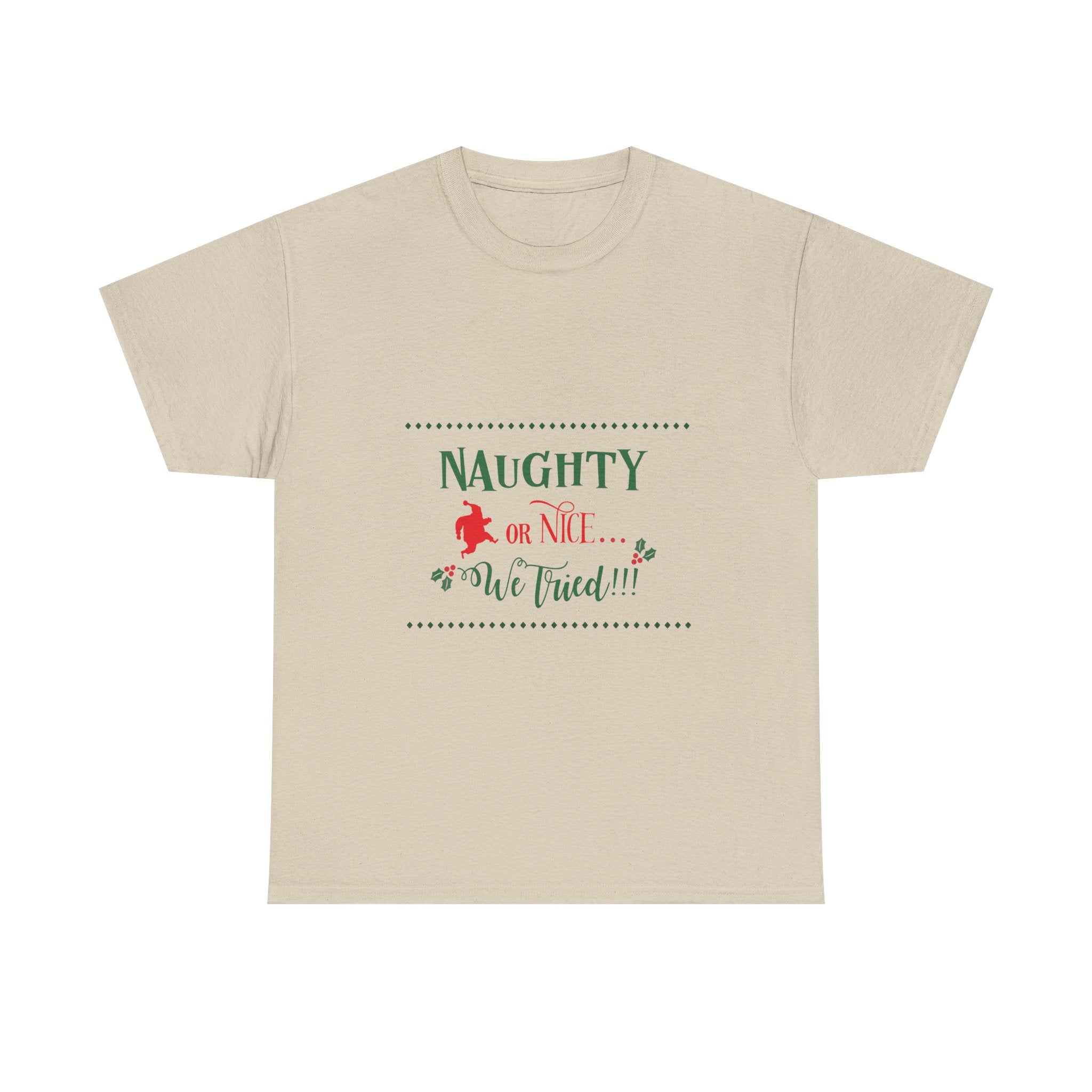 Teeshirt: Naughty or Nice... We Tried - Adult (M/F)