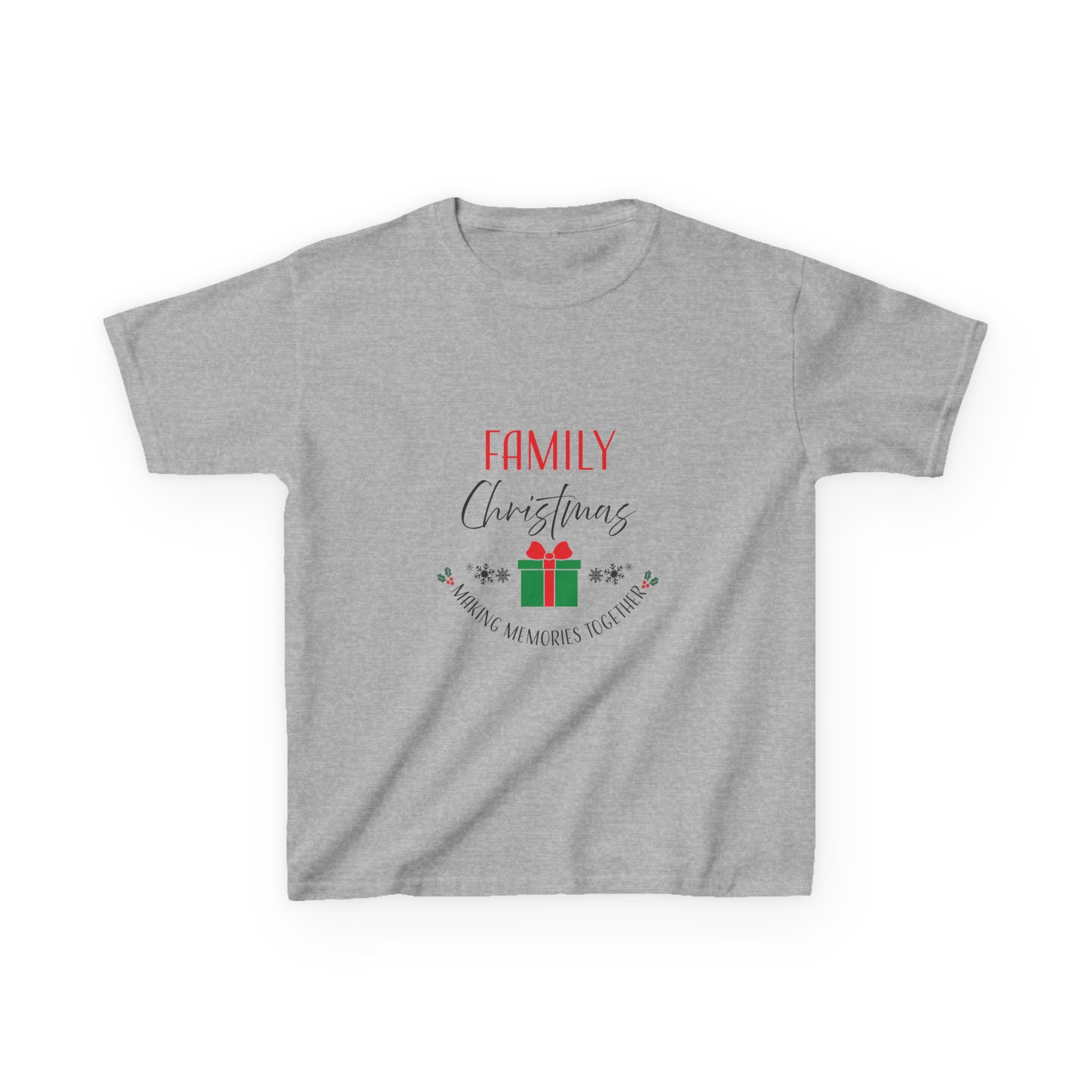 Kids Tee — “Family Christmas” Gift Holiday Shirt