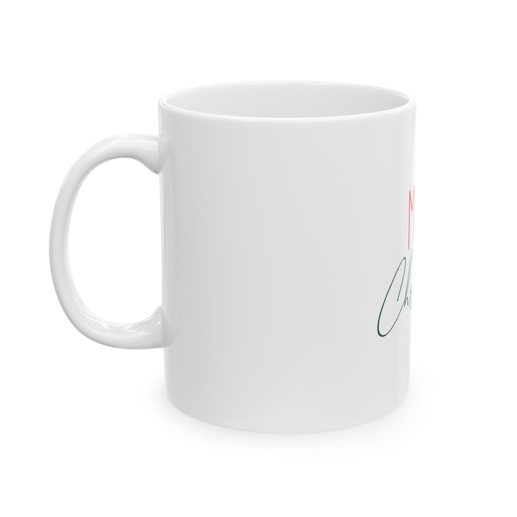 Ceramic Mug: Merry Christmas Script