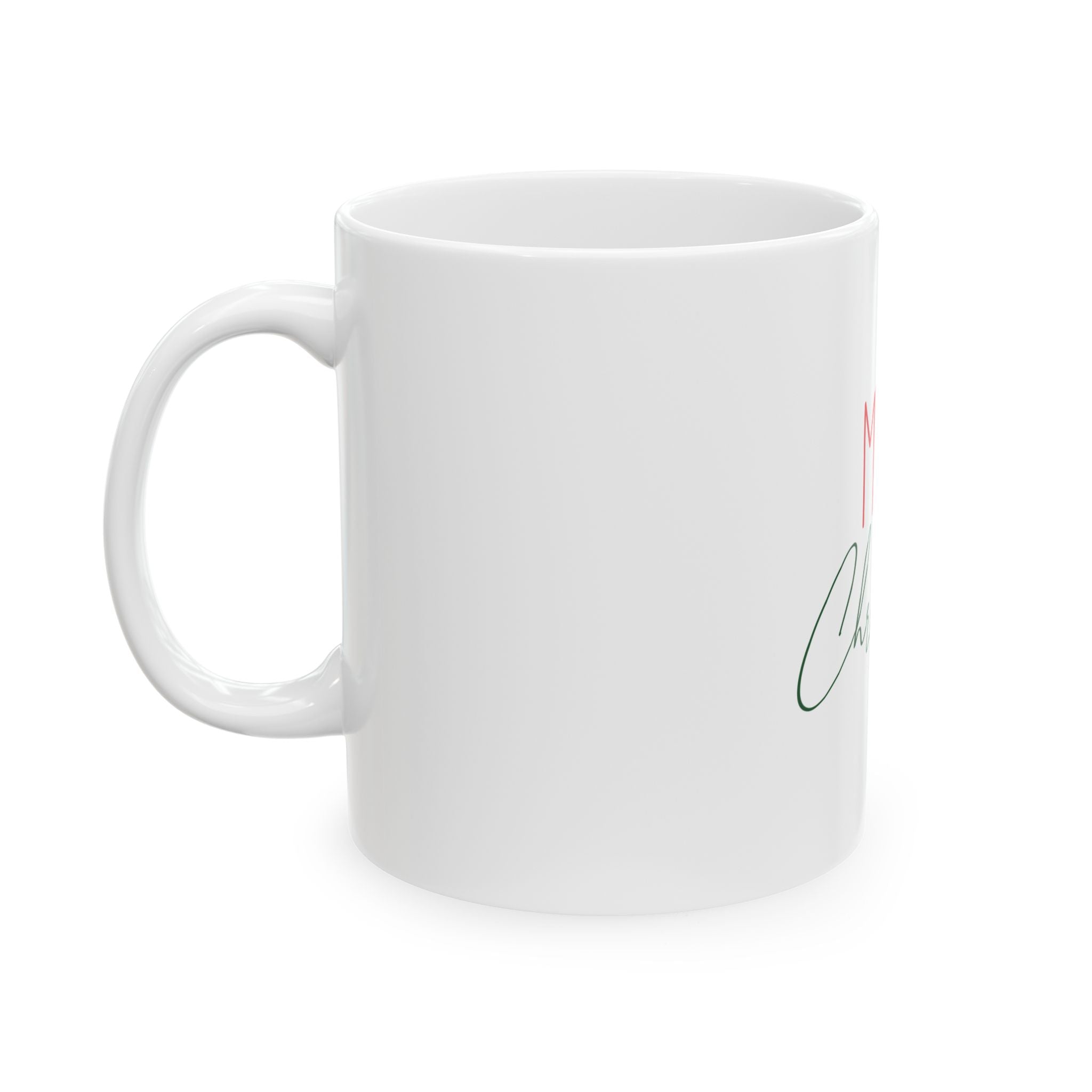 Ceramic Mug: Merry Christmas Script
