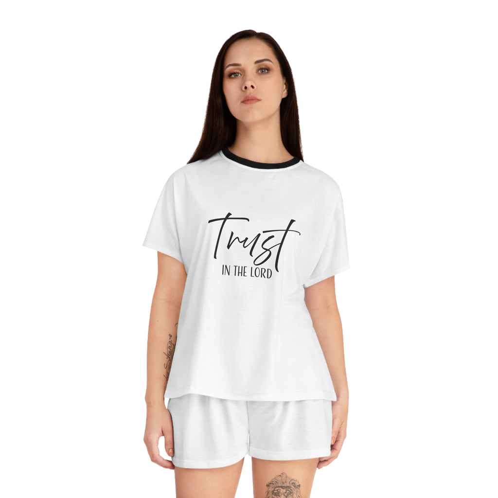 Short Pajama Set: Inspirational - Trust in the Lord