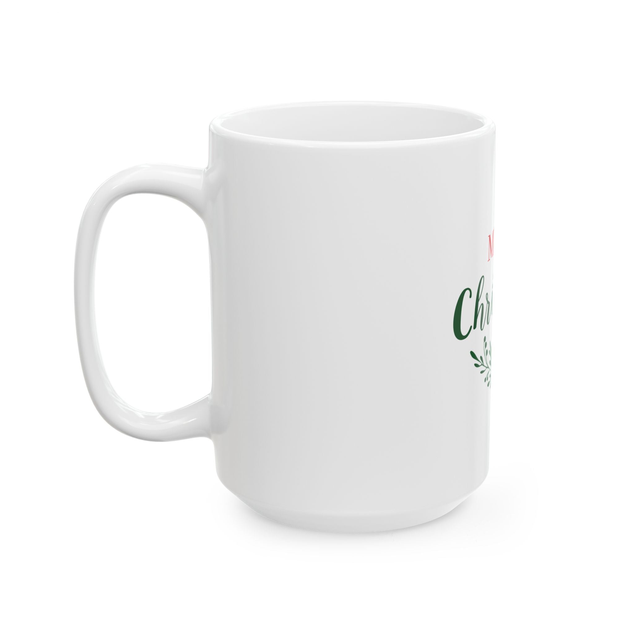 Cermamic Mug: Merry Christmas Script