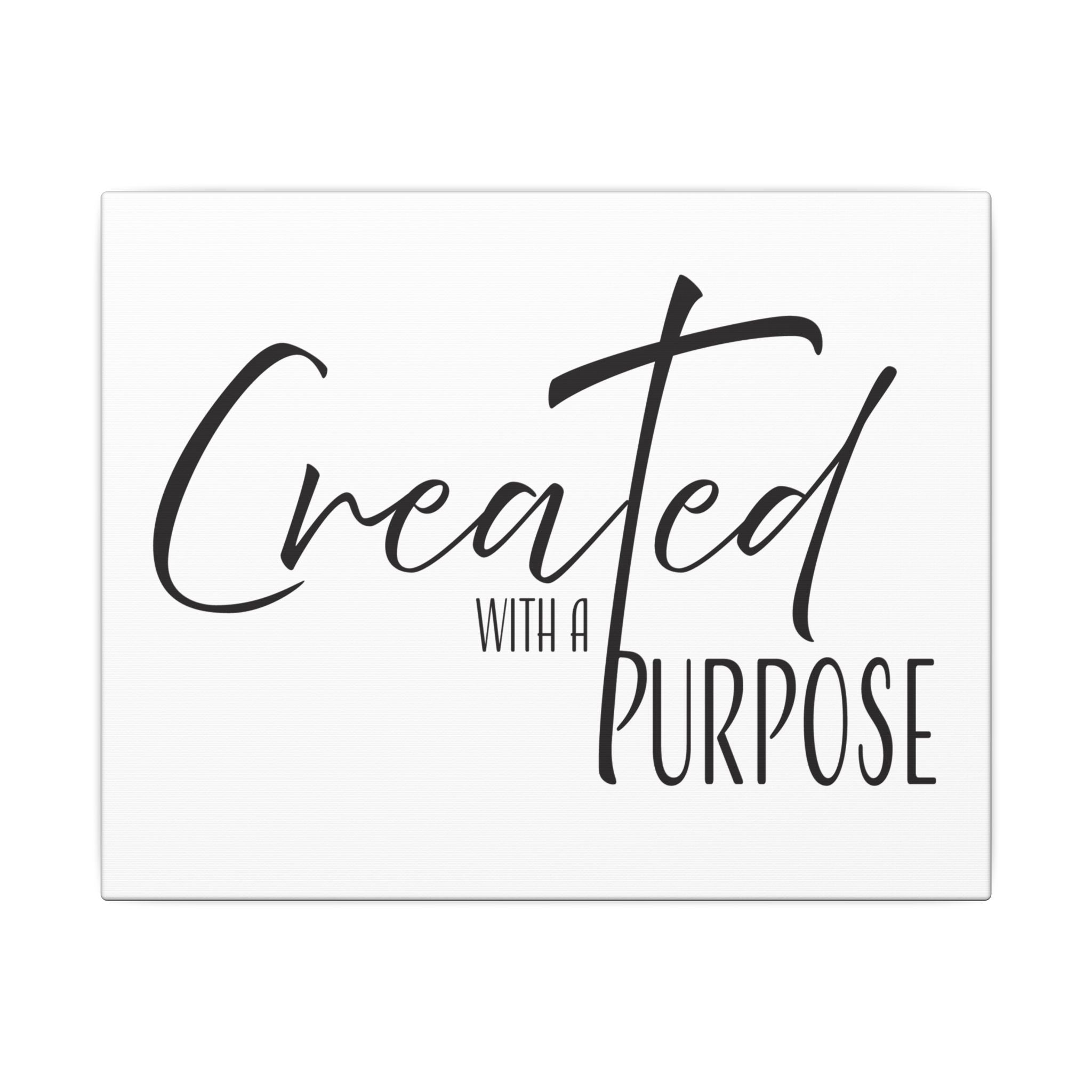 Canvas Wall Art: Inspirational - Created With A Purpose