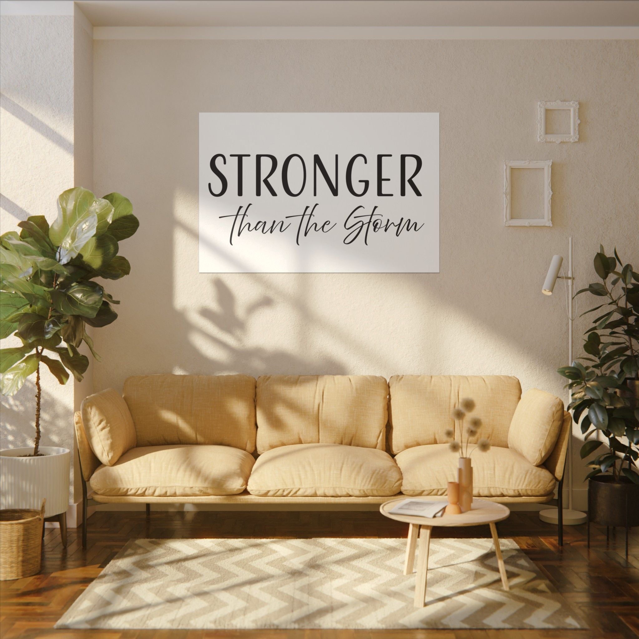 Canvas Wall Art:  Inspirational - Stronger Than the Storm