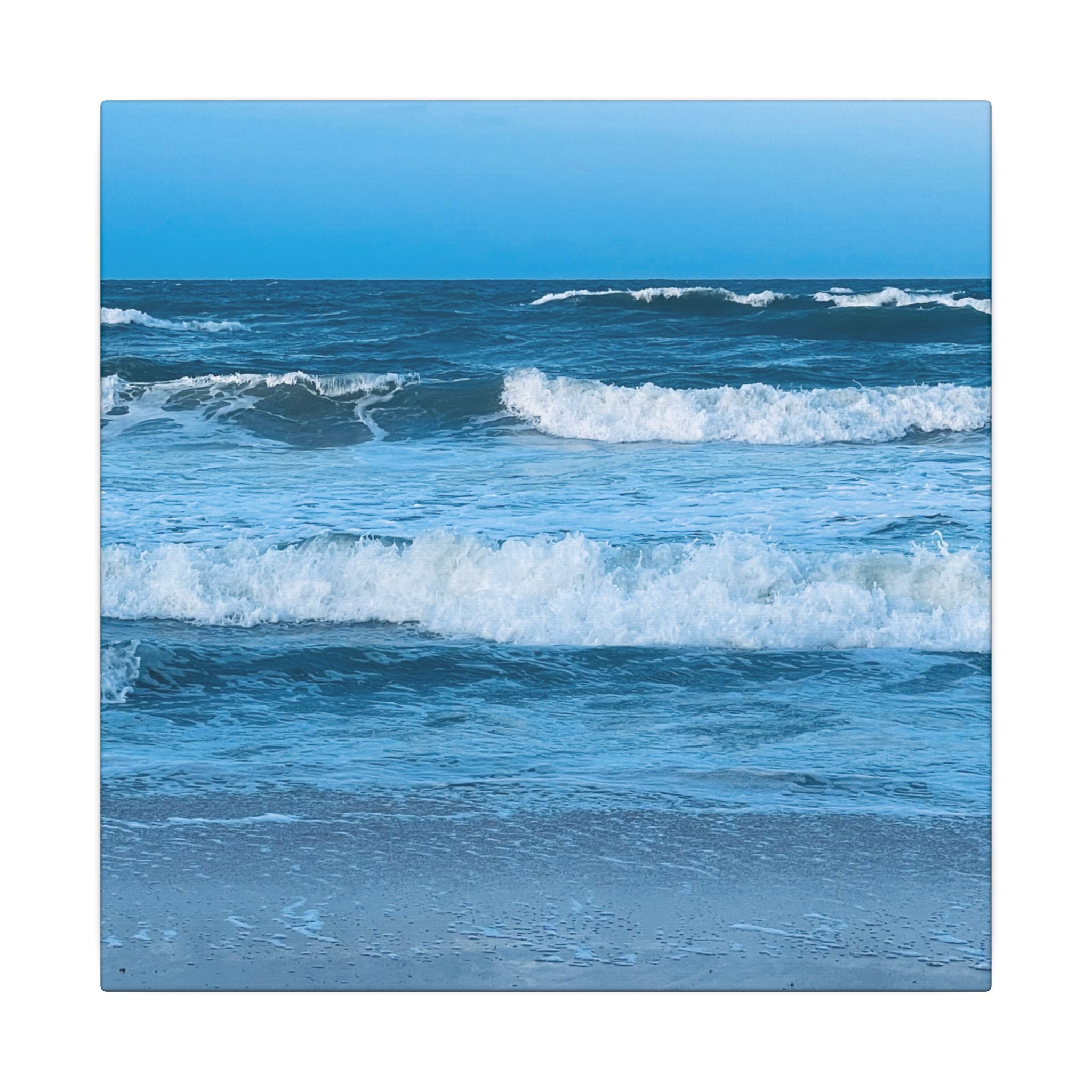 Canvas Print: Beachy Waves - Ormond-By-The-Sea